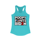 Poopy Pants Biden Women's Racerback Tank