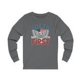 America First Jersey Long Sleeve Tee