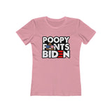 Poopy Pants Biden Women's The Boyfriend Tee