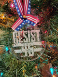 Resist 46 Custom-Engraved Christmas Ornament