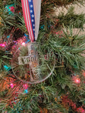 In God We Trust Custom-Engraved Christmas Ornament