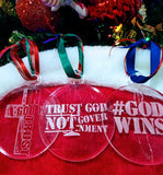 3-Pack of Custom-Engraved Holiday Ornaments (God Collection)