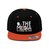 The Media is Lying Unisex Flat Bill Hat