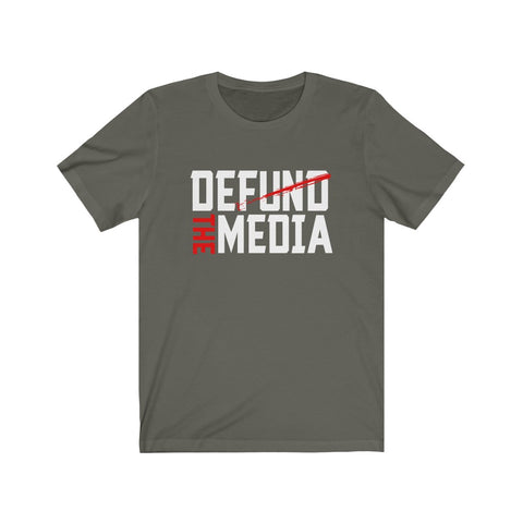 Defund the Media Unisex Cotton Tee