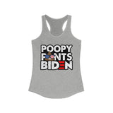Poopy Pants Biden Women's Racerback Tank