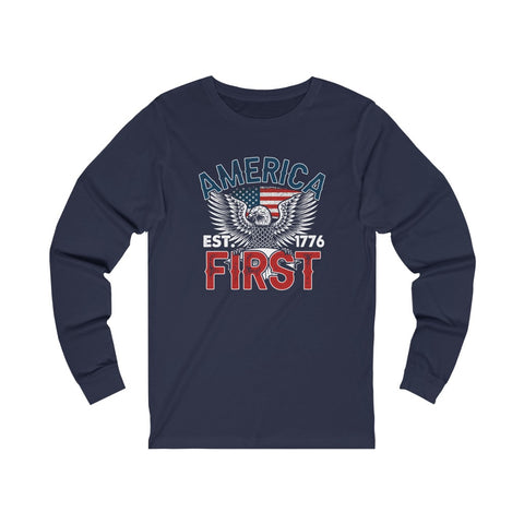 America First Jersey Long Sleeve Tee