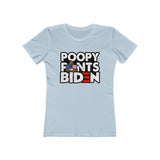 Poopy Pants Biden Women's The Boyfriend Tee