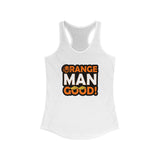 Orange Man Good Women's Racerback Tank