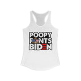 Poopy Pants Biden Women's Racerback Tank