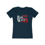 Red Wave Women's Fitted Tee