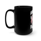American Patriot Black Mug 15oz