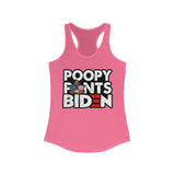 Poopy Pants Biden Women's Racerback Tank