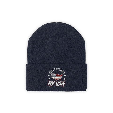 Don't California My USA Knit Beanie