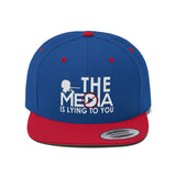 The Media is Lying Unisex Flat Bill Hat