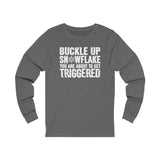 Buckle Up Snowflake Jersey Long Sleeve Tee