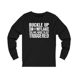 Buckle Up Snowflake Jersey Long Sleeve Tee