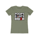 Poopy Pants Biden Women's The Boyfriend Tee