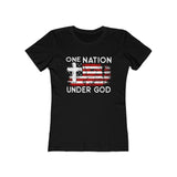 One Nation Under God Women's Fitted Tee
