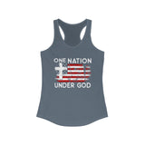 One Nation Under God Women's Ideal Racerback Tank