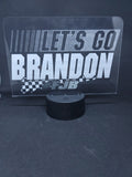 Let's Go Brandon! Custom Engraved LED Desk Light