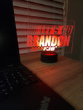 Let's Go Brandon! Custom Engraved LED Desk Light