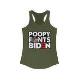 Poopy Pants Biden Women's Racerback Tank