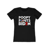 Poopy Pants Biden Women's The Boyfriend Tee