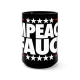 Impeach Fauci Black Mug 15oz