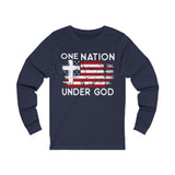 One Nation Under God Unisex Jersey Long Sleeve Tee