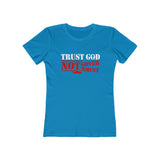 Trust God Not Government Women's The Boyfriend Tee