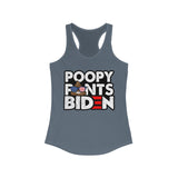 Poopy Pants Biden Women's Racerback Tank