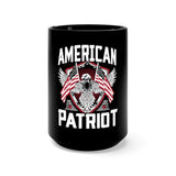 American Patriot Black Mug 15oz