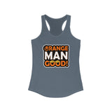 Orange Man Good Women's Racerback Tank