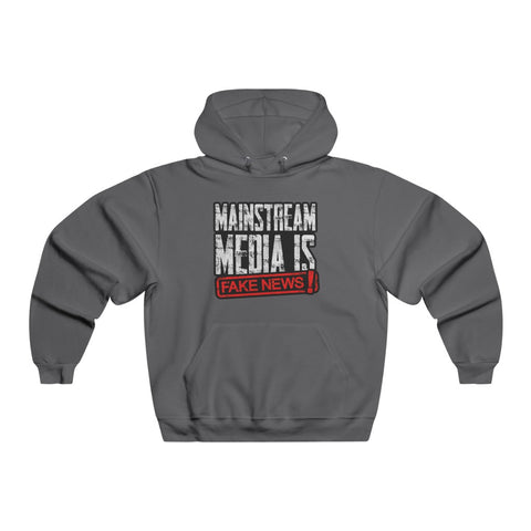 Mainstream Media Is Fake News NUBLEND® Hooded Sweatshirt